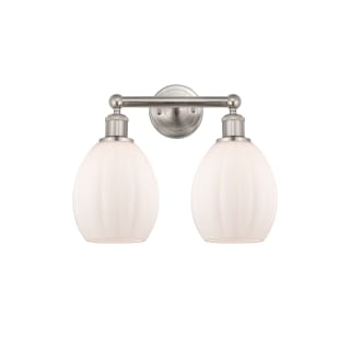 A thumbnail of the Innovations Lighting 616-2W-13-15 Eaton Vanity Brushed Satin Nickel / Matte White