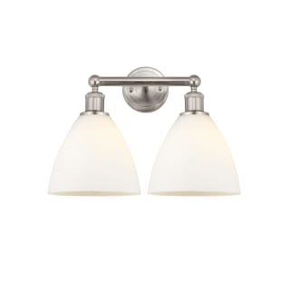 A thumbnail of the Innovations Lighting 616-2W-12-17 Bristol Vanity Brushed Satin Nickel / Matte White