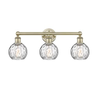 A thumbnail of the Innovations Lighting 616-3W-11-24 Athens Vanity Antique Brass / Clear Water Glass