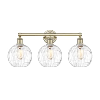 A thumbnail of the Innovations Lighting 616-3W-13-26 Athens Vanity Antique Brass / Clear Water Glass