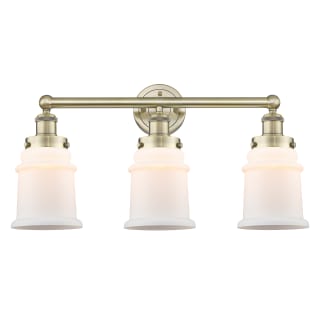 A thumbnail of the Innovations Lighting 616-3W-13-24 Canton Vanity Antique Brass / Matte White