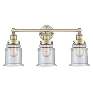 A thumbnail of the Innovations Lighting 616-3W-13-24 Canton Vanity Antique Brass / Seedy