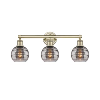 A thumbnail of the Innovations Lighting 616-3W 10 24 Rochester Vanity Antique Brass / Light Smoke