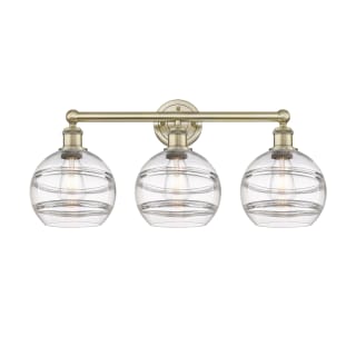 A thumbnail of the Innovations Lighting 616-3W 12 26 Rochester Vanity Antique Brass / Clear