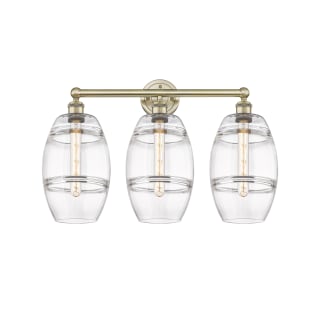 A thumbnail of the Innovations Lighting 616-3W 12 26 Vaz Vanity Antique Brass / Clear