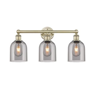 A thumbnail of the Innovations Lighting 616-3W 12 24 Bella Vanity Antique Brass / Light Smoke