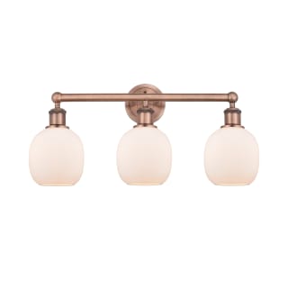 A thumbnail of the Innovations Lighting 616-3W-12-24 Belfast Vanity Antique Copper / Matte White