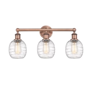 A thumbnail of the Innovations Lighting 616-3W-12-24 Belfast Vanity Antique Copper / Deco Swirl