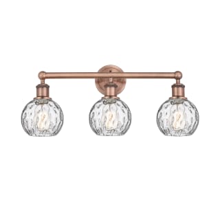 A thumbnail of the Innovations Lighting 616-3W-11-24 Athens Vanity Antique Copper / Clear Water Glass