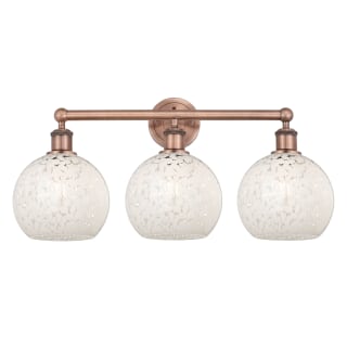 A thumbnail of the Innovations Lighting 616-3W 12 26 White Mouchette Vanity Antique Copper