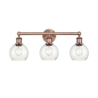 A thumbnail of the Innovations Lighting 616-3W-11-24 Athens Vanity Antique Copper / Seedy