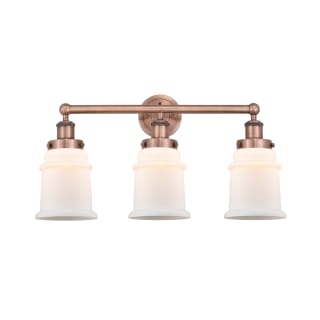 A thumbnail of the Innovations Lighting 616-3W-13-24 Canton Vanity Antique Copper / Matte White