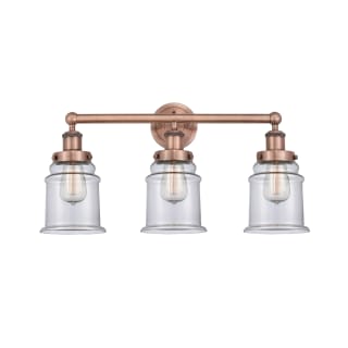 A thumbnail of the Innovations Lighting 616-3W-13-24 Canton Vanity Antique Copper / Clear