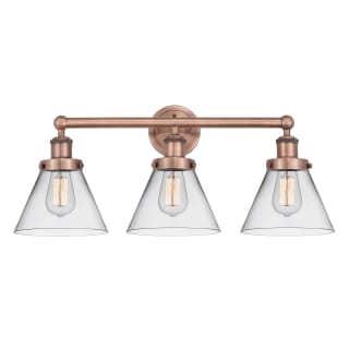 A thumbnail of the Innovations Lighting 616-3W-12-26 Cone Vanity Antique Copper / Clear