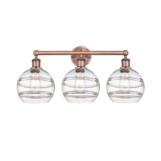 A thumbnail of the Innovations Lighting 616-3W 12 26 Rochester Vanity Antique Copper / Clear