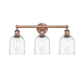 A thumbnail of the Innovations Lighting 616-3W 12 24 Bella Vanity Antique Copper / Clear