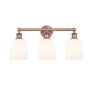 A thumbnail of the Innovations Lighting 616-3W 12 24 Bella Vanity Antique Copper / Glossy White