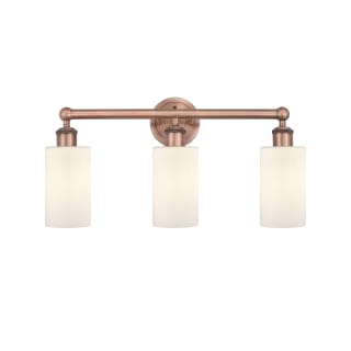 A thumbnail of the Innovations Lighting 616-3W-12-22 Clymer Vanity Antique Copper / Matte White