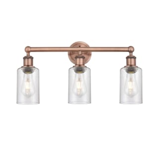 A thumbnail of the Innovations Lighting 616-3W-11-22 Clymer Vanity Antique Copper / Seedy