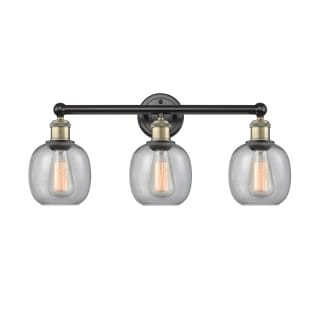 A thumbnail of the Innovations Lighting 616-3W-12-24 Belfast Vanity Black Antique Brass / Seedy