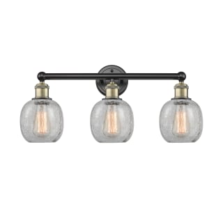 A thumbnail of the Innovations Lighting 616-3W-12-24 Belfast Vanity Black Antique Brass / Clear Crackle