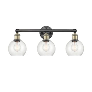 A thumbnail of the Innovations Lighting 616-3W-11-24 Athens Vanity Black Antique Brass / Seedy