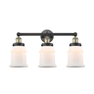 A thumbnail of the Innovations Lighting 616-3W-13-24 Canton Vanity Black Antique Brass / Matte White