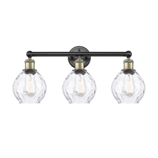 A thumbnail of the Innovations Lighting 616-3W-11-24 Waverly Vanity Black Antique Brass / Clear