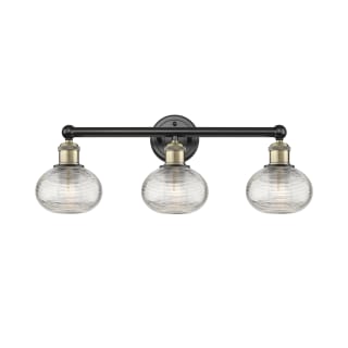 A thumbnail of the Innovations Lighting 616-3W 9 24 Ithaca Vanity Black Antique Brass