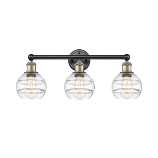 A thumbnail of the Innovations Lighting 616-3W 10 24 Rochester Vanity Black Antique Brass / Clear