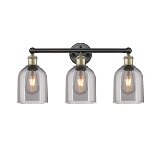 A thumbnail of the Innovations Lighting 616-3W 12 24 Bella Vanity Black Antique Brass / Light Smoke