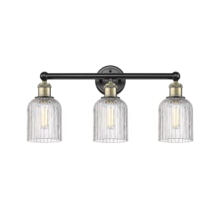 A thumbnail of the Innovations Lighting 616-3W 11 23 Bridal Veil Vanity Black Antique Brass