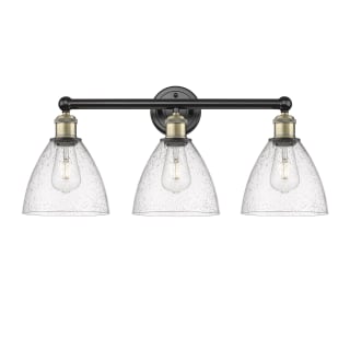 A thumbnail of the Innovations Lighting 616-3W-12-26 Bristol Glass Vanity Black Antique Brass / Seedy