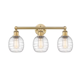 A thumbnail of the Innovations Lighting 616-3W-12-24 Belfast Vanity Brushed Brass / Deco Swirl