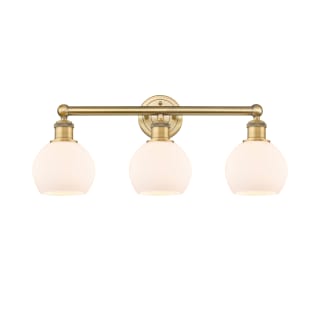 A thumbnail of the Innovations Lighting 616-3W-11-24 Athens Vanity Brushed Brass / Matte White