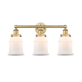 A thumbnail of the Innovations Lighting 616-3W-13-24 Canton Vanity Brushed Brass / Matte White