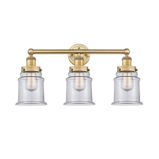 A thumbnail of the Innovations Lighting 616-3W-13-24 Canton Vanity Brushed Brass / Clear