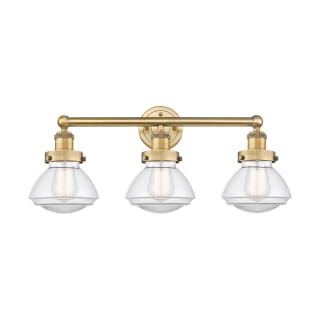 A thumbnail of the Innovations Lighting 616-3W-10-25 Olean Vanity Brushed Brass / Clear