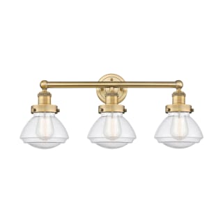 A thumbnail of the Innovations Lighting 616-3W-10-25 Olean Vanity Brushed Brass / Seedy