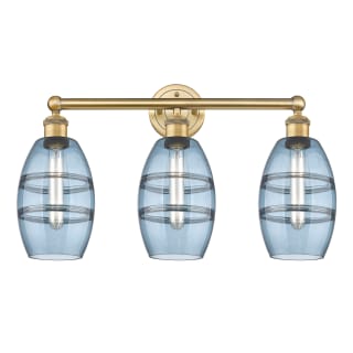 A thumbnail of the Innovations Lighting 616-3W 10 24 Vaz Vanity Brushed Brass / Princess Blue