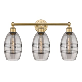 A thumbnail of the Innovations Lighting 616-3W 10 24 Vaz Vanity Brushed Brass / Light Smoke