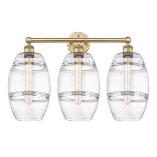 A thumbnail of the Innovations Lighting 616-3W 12 26 Vaz Vanity Brushed Brass / Clear