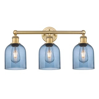 A thumbnail of the Innovations Lighting 616-3W 12 24 Bella Vanity Brushed Brass / Princess Blue