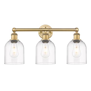 A thumbnail of the Innovations Lighting 616-3W 12 24 Bella Vanity Brushed Brass / Clear