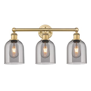 A thumbnail of the Innovations Lighting 616-3W 12 24 Bella Vanity Brushed Brass / Light Smoke