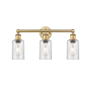 A thumbnail of the Innovations Lighting 616-3W-11-22 Clymer Vanity Brushed Brass / Seedy