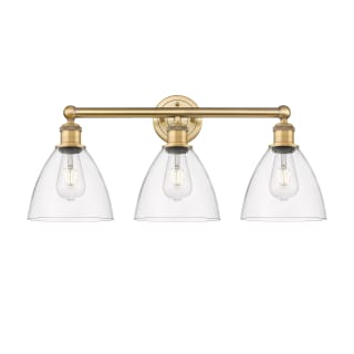 A thumbnail of the Innovations Lighting 616-3W-12-26 Bristol Glass Vanity Brushed Brass / Clear