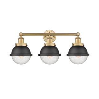 A thumbnail of the Innovations Lighting 616-3W-12-25 Hampden Vanity Brushed Brass / Seedy