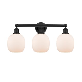 A thumbnail of the Innovations Lighting 616-3W-12-24 Belfast Vanity Matte Black / Matte White