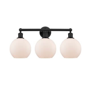 A thumbnail of the Innovations Lighting 616-3W-13-26 Athens Vanity Matte Black / Matte White